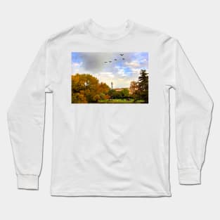 Autumn Trees Regent's Park London England Long Sleeve T-Shirt